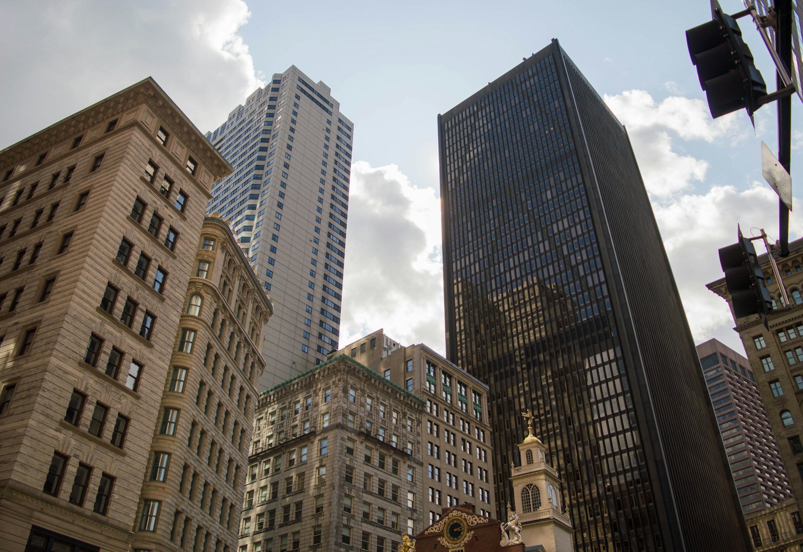United States downtown business district skyline