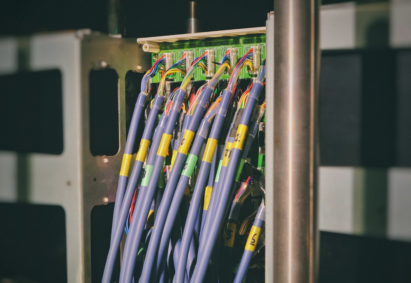 Structured telecom cabling inside a CarrierLinkTel switching facility